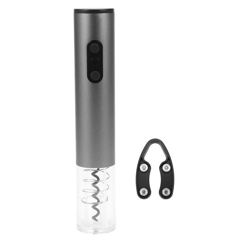 Electric Wine Bottle Opener Set Wireless Automatic Grey