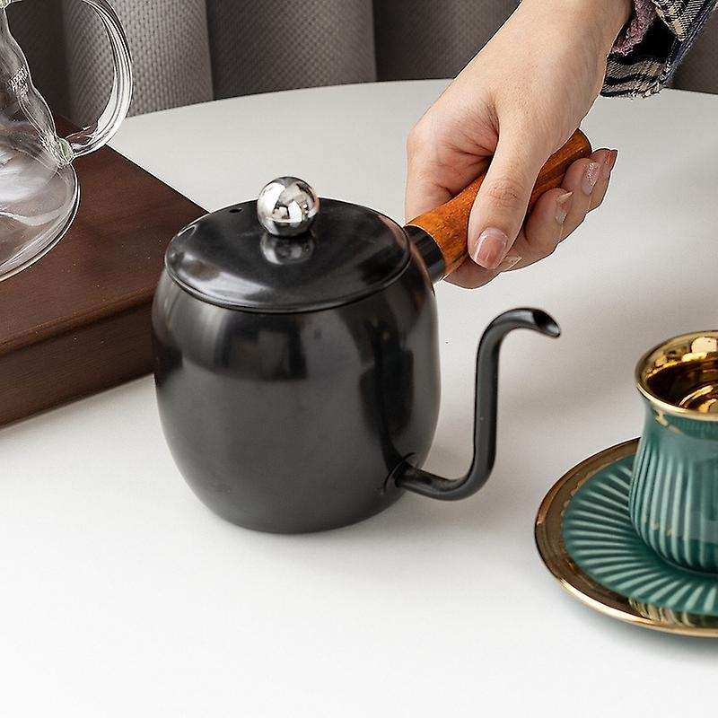 304 Stainless Steel Japanese Hand Brewed Coffee Pot 500ml True Color