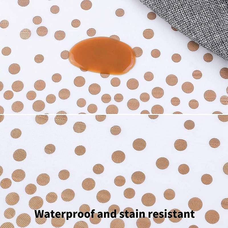 5 Pack Disposable Table Cloth, Dot Rose Gold Tablecloth, Confetti