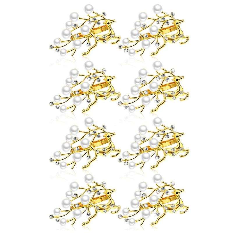 Napkin Rings Diamond Deer Napkin for Xmas, Wedding, Family Gatherings