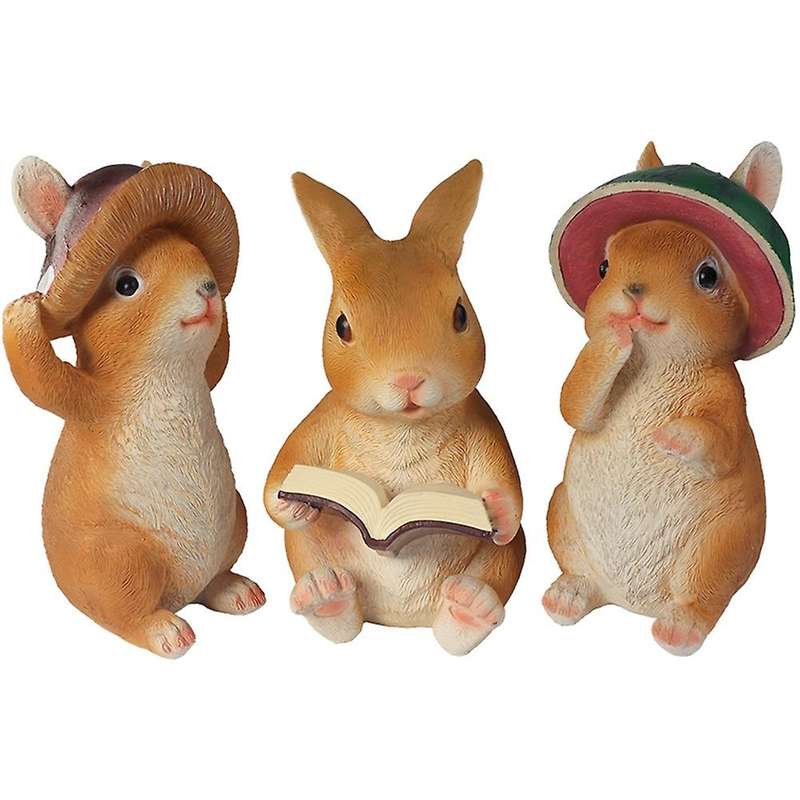 Cute Cartoon Bunny Garden Decoration Rabbit Garden Hanging Ornament-c