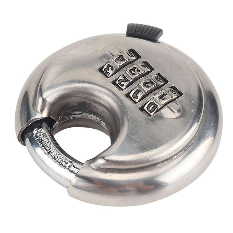 Combination Disc Padlock Stainless Steel Warehouse Round Padlock