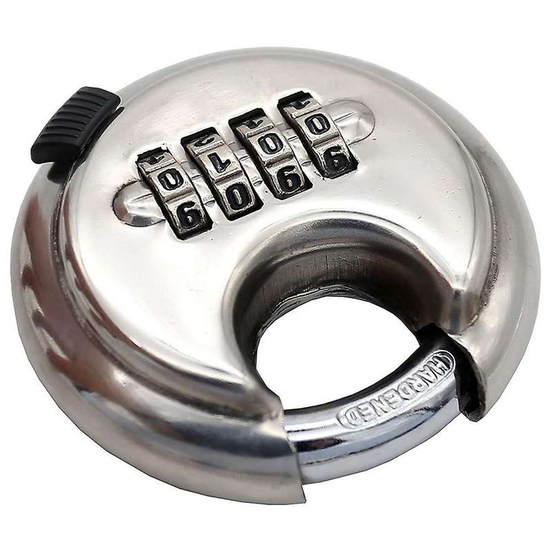 Combination Disc Padlock Stainless Steel Warehouse Round Padlock