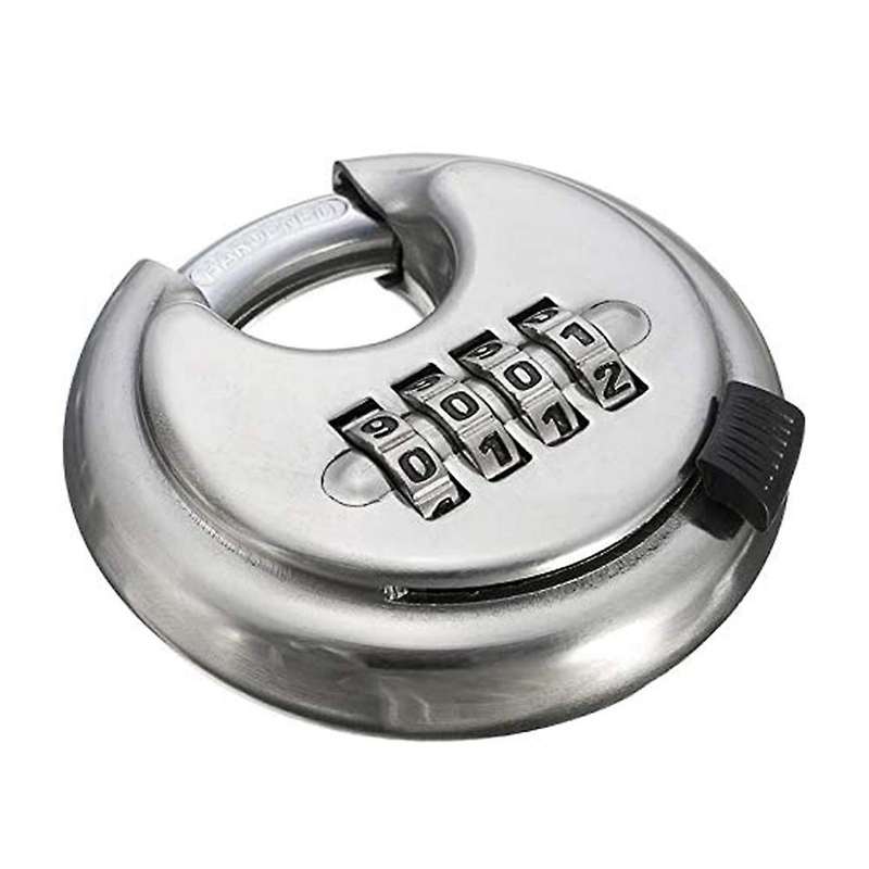 Combination Disc Padlock Stainless Steel Warehouse Round Padlock