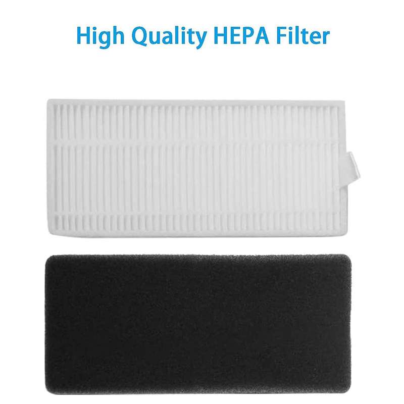 Filter Brush Cloth Replacement Parts Set for Yeedi K650 (17 Pieces)