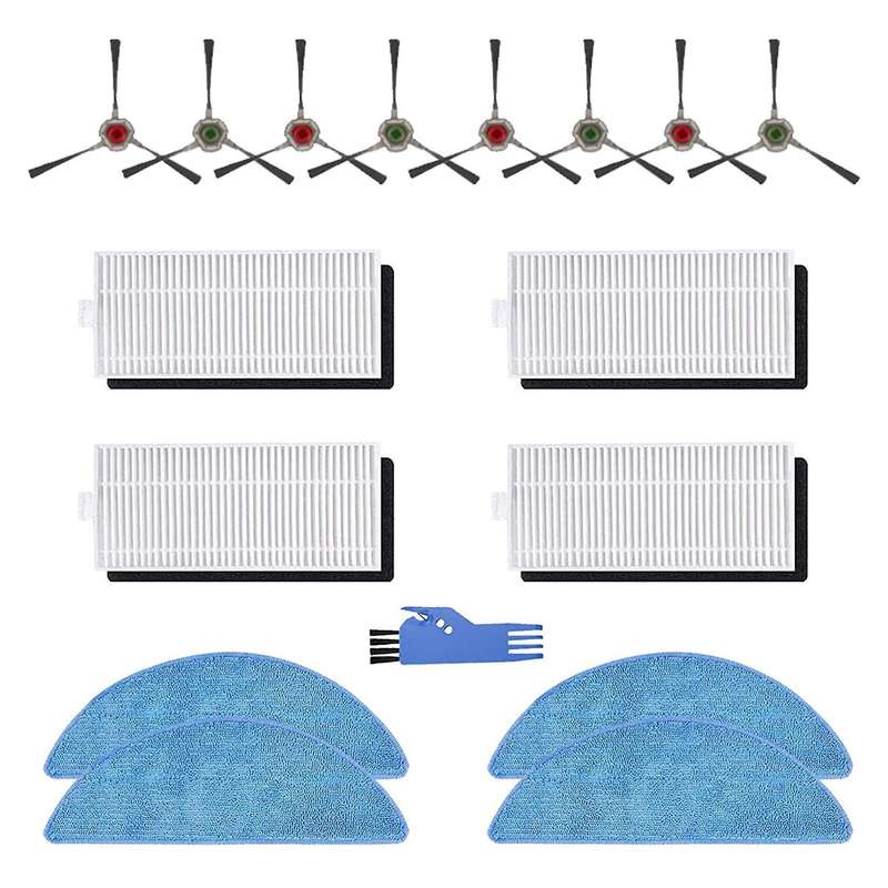 Filter Brush Cloth Replacement Parts Set for Yeedi K650 (17 Pieces)