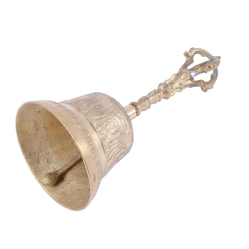 Handmade Fengshui Hand Tea Meditation Alarm Prayer Call Brass