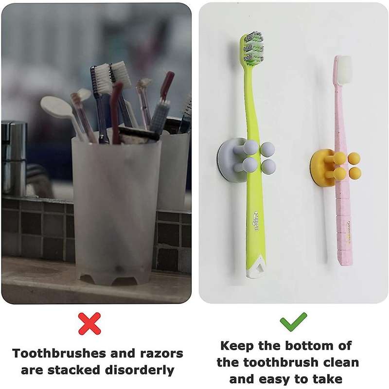 Hook Waterproof Self Adhesive Single Toothbrush Hook 2