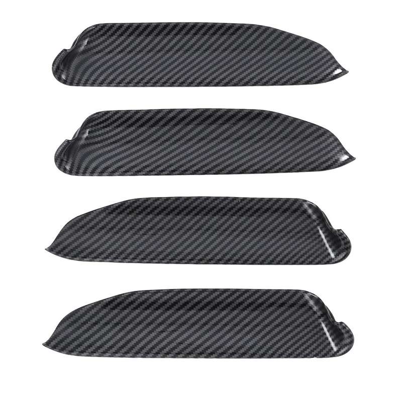 4pcs Carbon Fiber Car Door Handle Bowl Cover Trim for Id.4x Id4x 2022