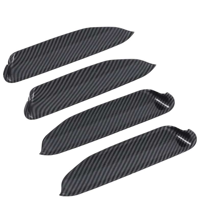4pcs Carbon Fiber Car Door Handle Bowl Cover Trim for Id.4x Id4x 2022