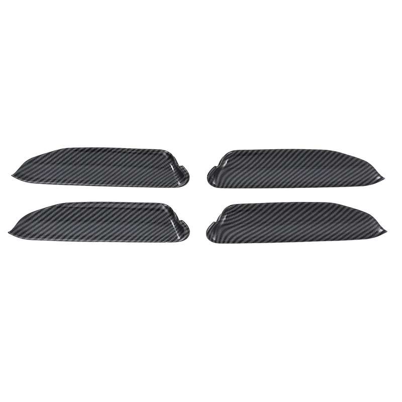 4pcs Carbon Fiber Car Door Handle Bowl Cover Trim for Id.4x Id4x 2022