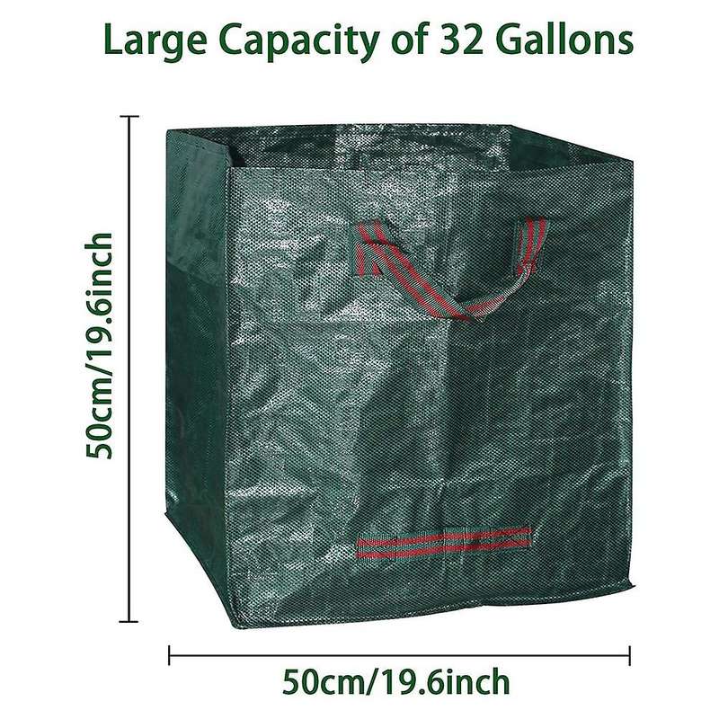 2pcs Yard Waste Container, Reusable Large Gardening Trash Leaf Bags