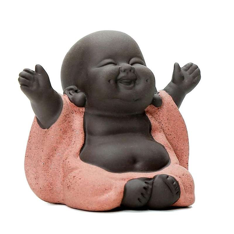 Home Decoration Purple Sand Cute Maitreya Buddha Tea Pet Can