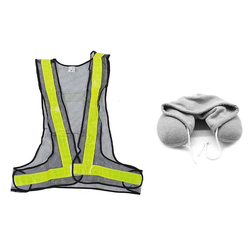 Hi-viz Reflective Vest High Visibility Warning Black Yellow