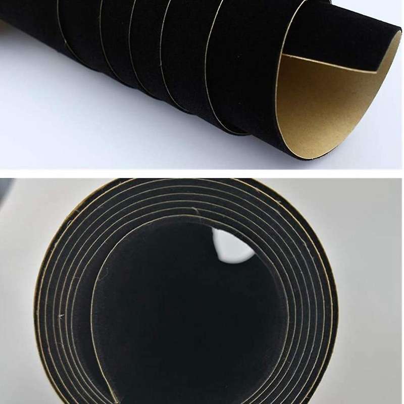2pcs Self Adhesive Felt Fabric, Soft Velvet Drawer Liner Black