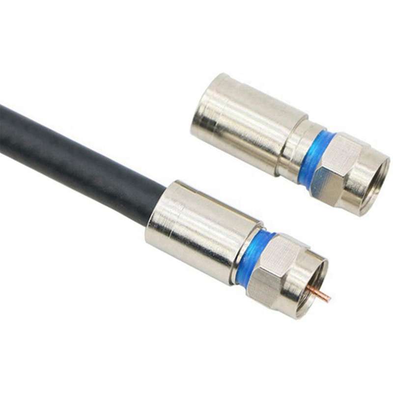 30pcs Rg6 F Connector Coaxial Cable Adapter Plug for Satellite