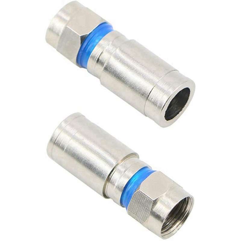 30pcs Rg6 F Connector Coaxial Cable Adapter Plug for Satellite