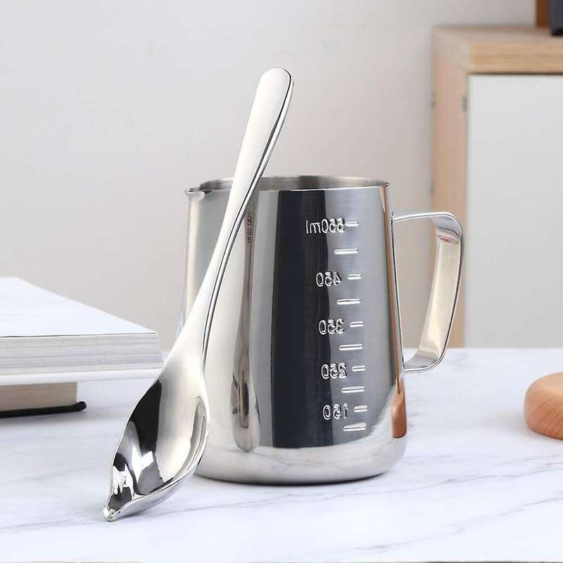 550ml Milk Frothing Pitcher Stainless Steel Milk Coffee Pitchers
