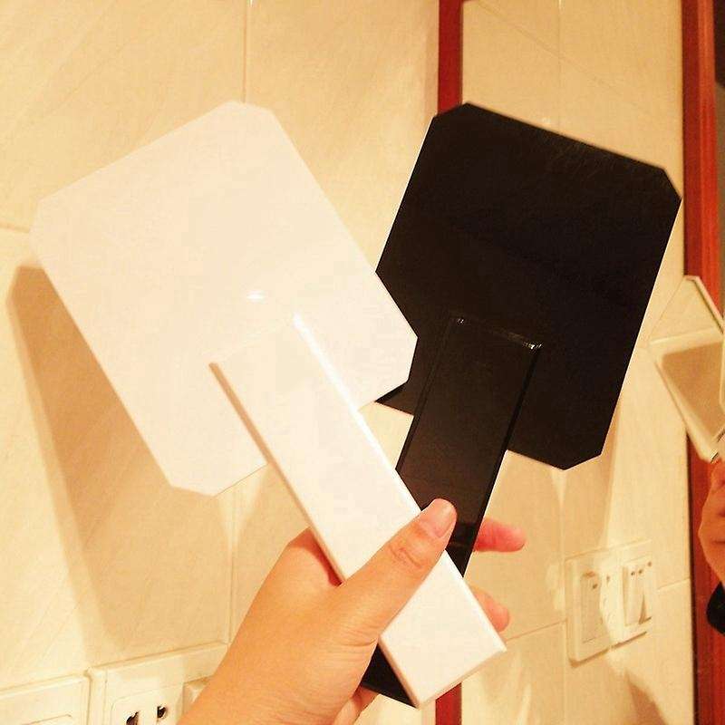 Handheld Cosmetic Mirror Professional Salon Barbers Mirror White