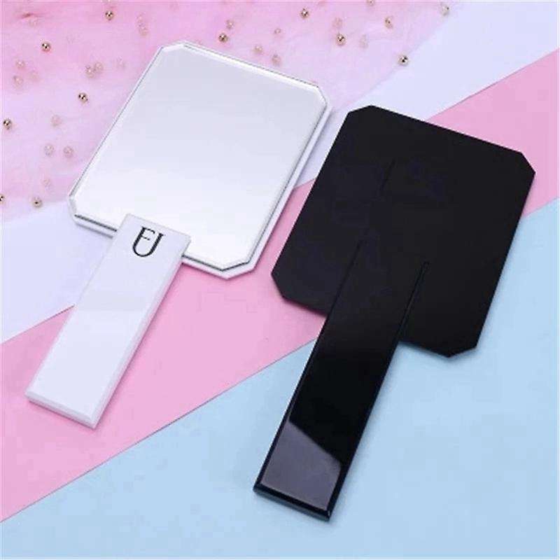 Handheld Cosmetic Mirror Professional Salon Barbers Mirror White