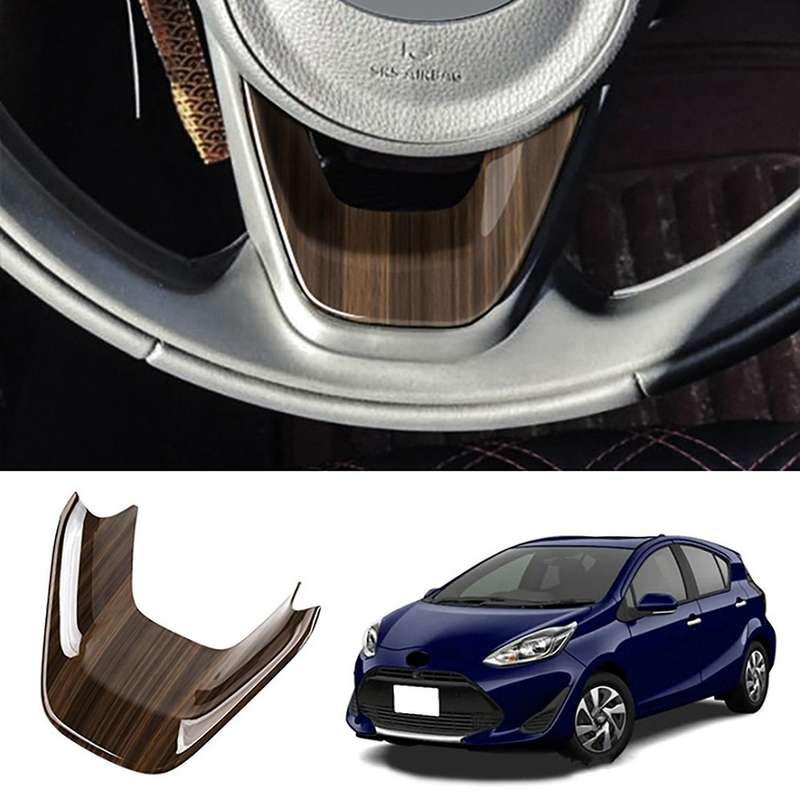 Car Steering Wheel Panel Decorative for Toyota Aqua Peach Wood Grain