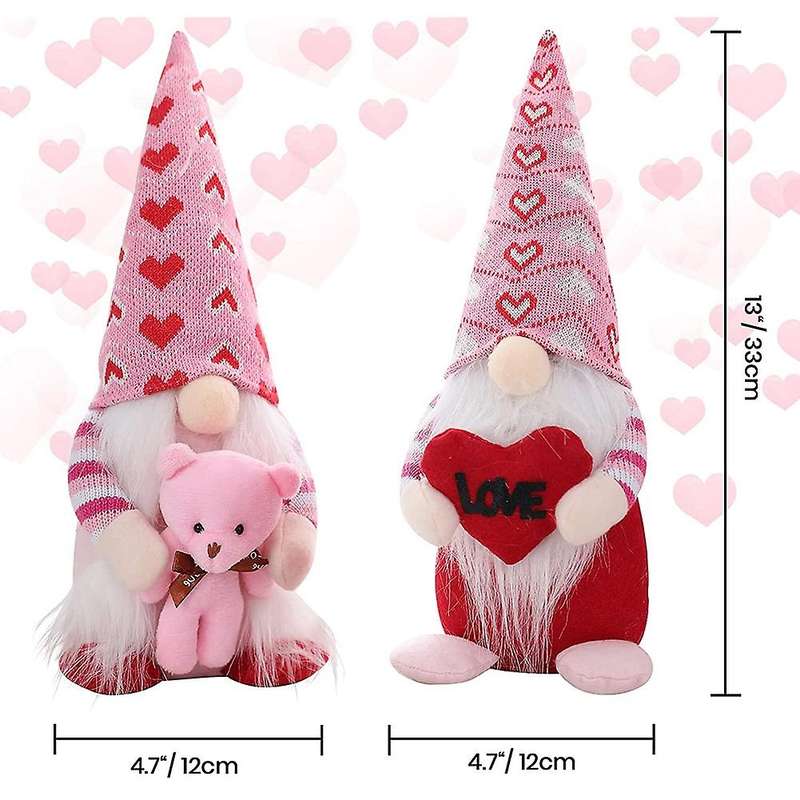Gnomes Plush Valentines Day Decorations for Home Elf Gnomes Decor