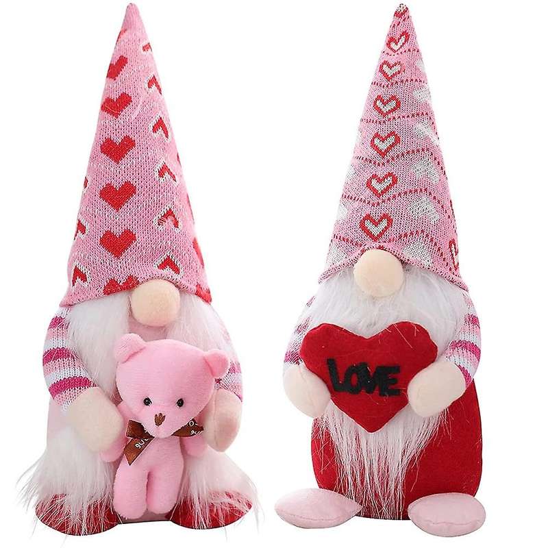 Gnomes Plush Valentines Day Decorations for Home Elf Gnomes Decor
