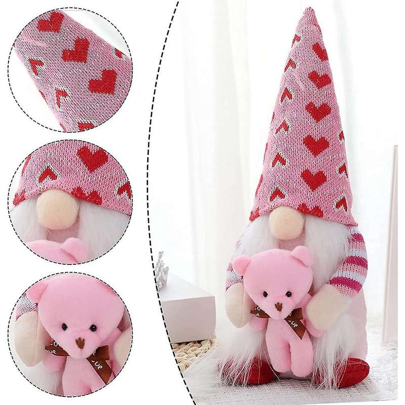 Gnomes Plush Valentines Day Decorations for Home Elf Gnomes Decor