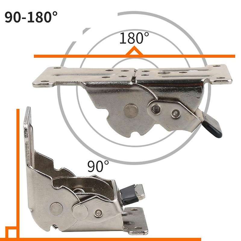 2pcs 0-90-180 Degree Self-locking Folding Hinge Table Legs Folding