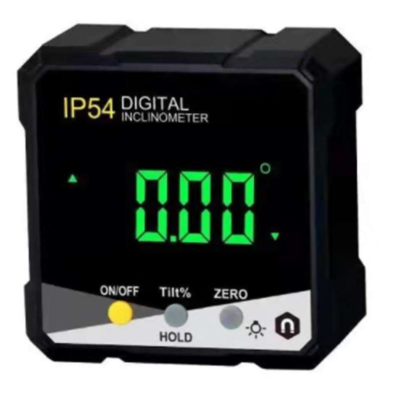 Ip54 4x90digital Inclinometer Lcd Slope Meter Angle Ruler -yellow