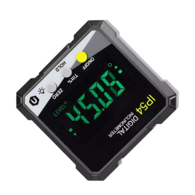 Ip54 4x90digital Inclinometer Lcd Slope Meter Angle Ruler -yellow