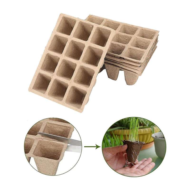 20 Pack Seed Starter Tray Kit,peat Pots for Vegetable & Flower