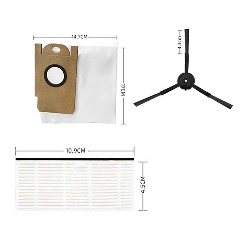 Mop Cloth Rag Dust Bags Side Brush for Xiaomi Lydsto R1 Robot
