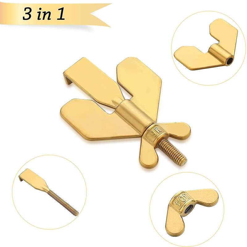 2pcs Portable Door Lock Home Security Door Locker Travel Lockdown