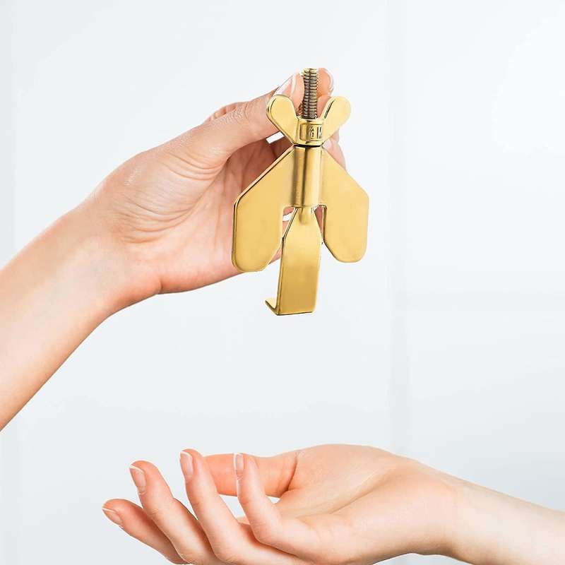 2pcs Portable Door Lock Home Security Door Locker Travel Lockdown