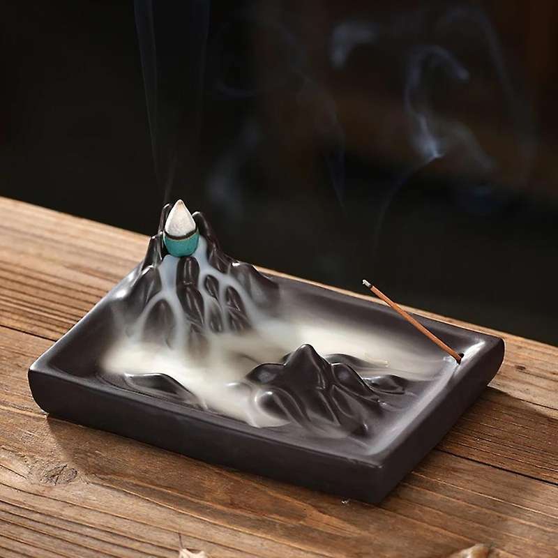 Mountain Backflow Incense Burner Incense Stick Holder Ceramic Holder