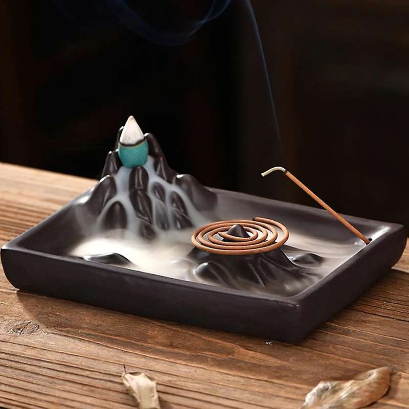 Mountain Backflow Incense Burner Incense Stick Holder Ceramic Holder