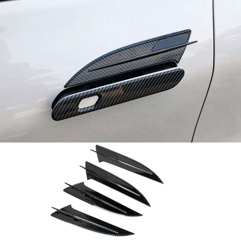 For Ford Evos 2022 Carbon Fiber Abs Car Door Handle Bowl Cover Trim