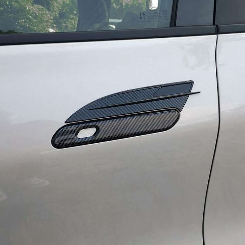 For Ford Evos 2022 Carbon Fiber Abs Car Door Handle Bowl Cover Trim