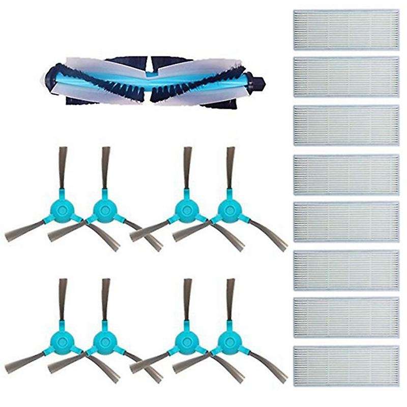 Main Brush,side Brush, Hepa Filters for Conga 1390 1290 Robot Cleaner