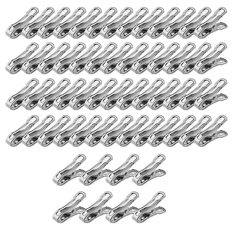 60 Pcs Greenhouse Clamps Made Of Stainless Steel for Netting,garden