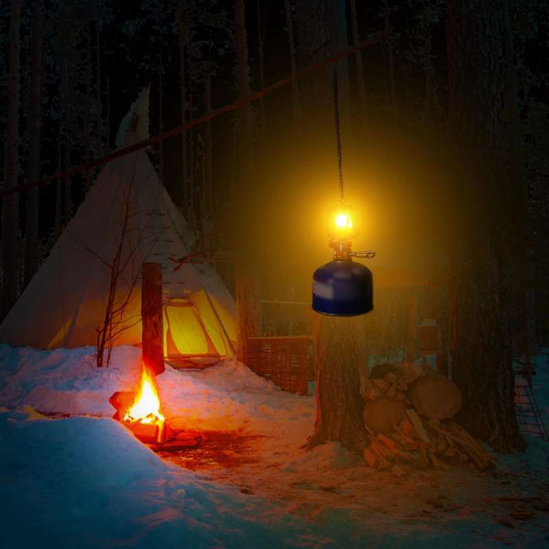 Outdoor Camping Portable Gas Light Hanging Lamp for Camping Hiking