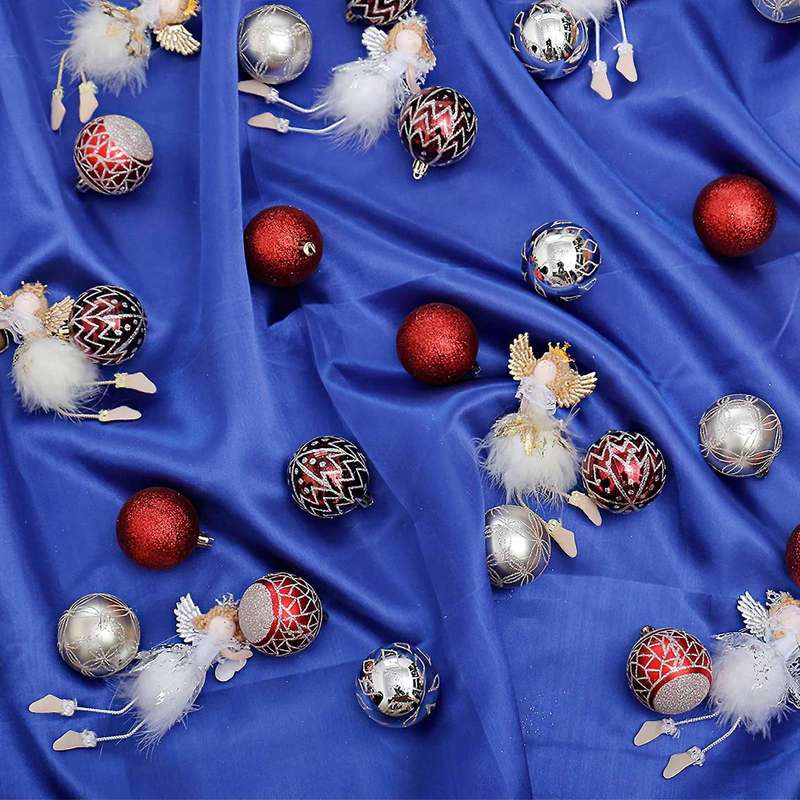30pcs Christmas Tree Ball Ornaments Set Shatterproof Decor Balls-pink