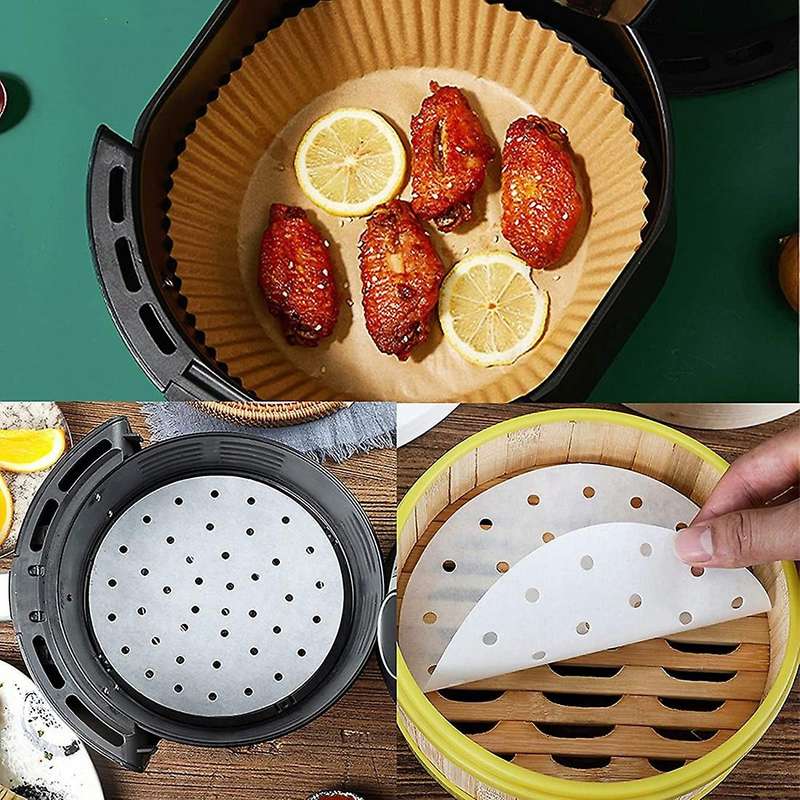 Air Fryer Disposable Paper Liner&perforated Parchment Paper,non-stick