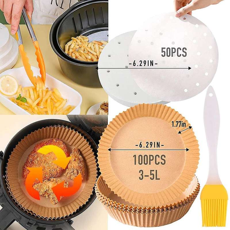 Air Fryer Disposable Paper Liner&perforated Parchment Paper,non-stick