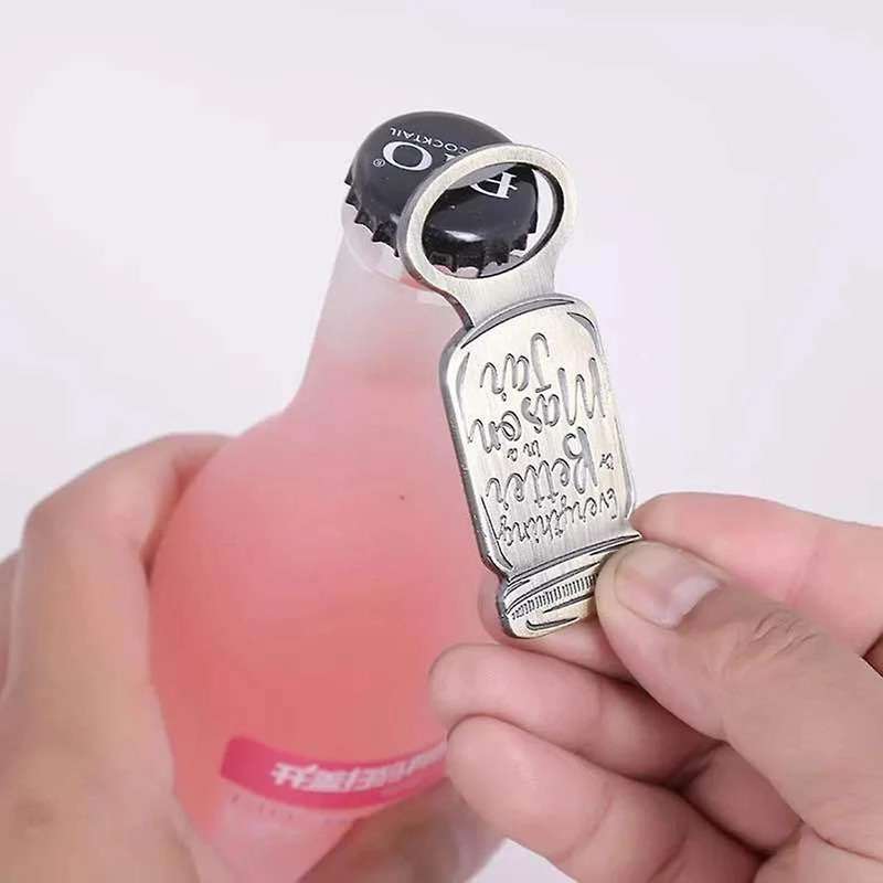 10pcs Creative Retro Mason Jar Corkscrew Fine Packaging Party Gift