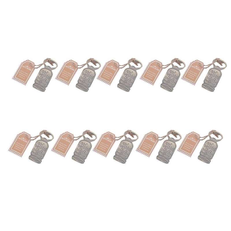 10pcs Creative Retro Mason Jar Corkscrew Fine Packaging Party Gift