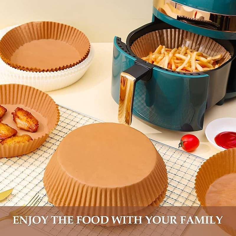 200 Pcs 6.3inch Air Fryer Disposable Paper Liner for Air Fryer Basket