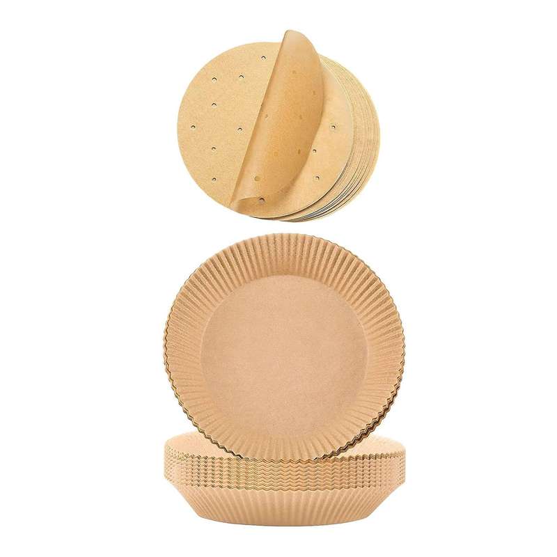200 Pcs 6.3inch Air Fryer Disposable Paper Liner for Air Fryer Basket