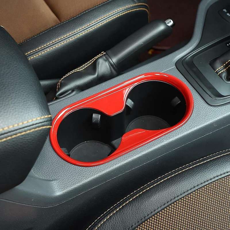 For Ford Ranger Everest 2015+ Car Water Cup Holder Cover,red